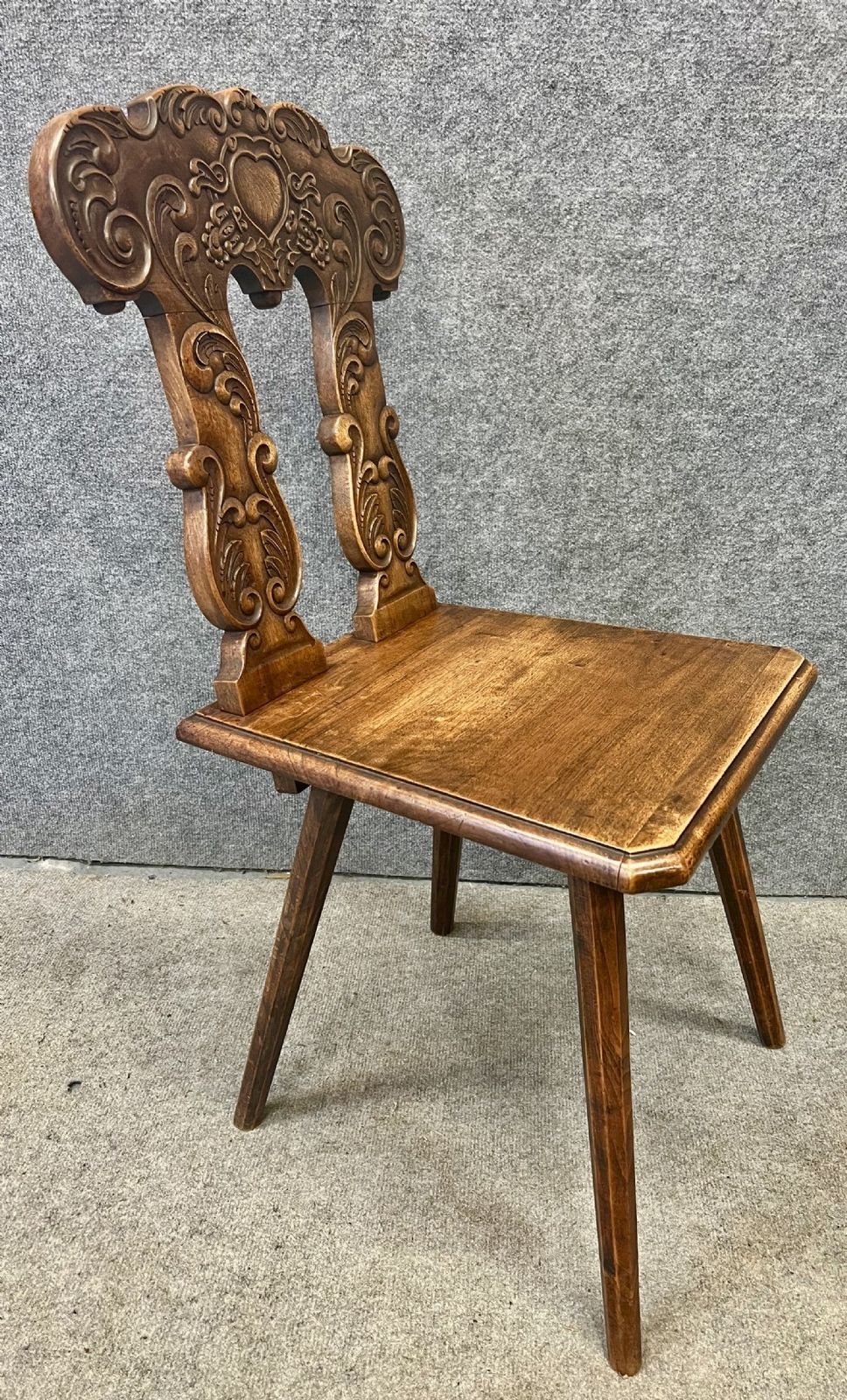 Set Of 4 Swiss Alpine Escabelle Chairs photo buy