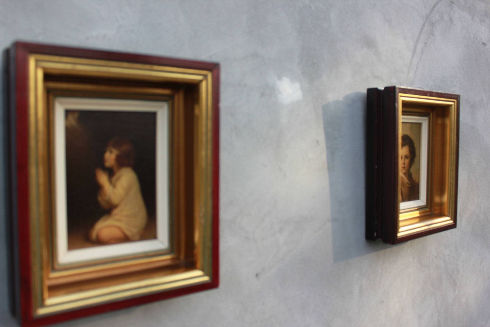 Two Canvas Prints In Awesome Wooden Frames, Famous Renaissance Authors, Wall Hanging, Love Art Christmas Gift photo for sale