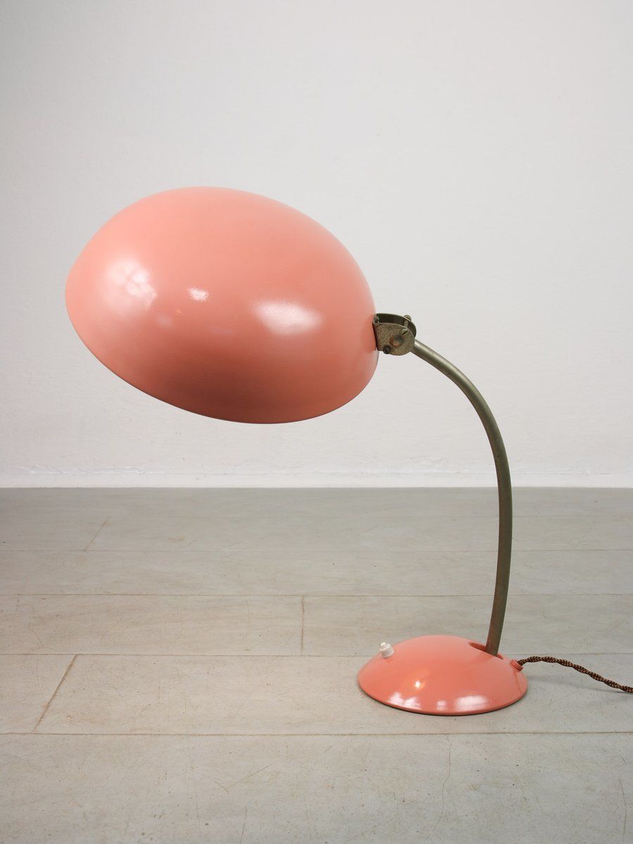 Bauhaus Salmon Table Lamp, 1930s photo buy