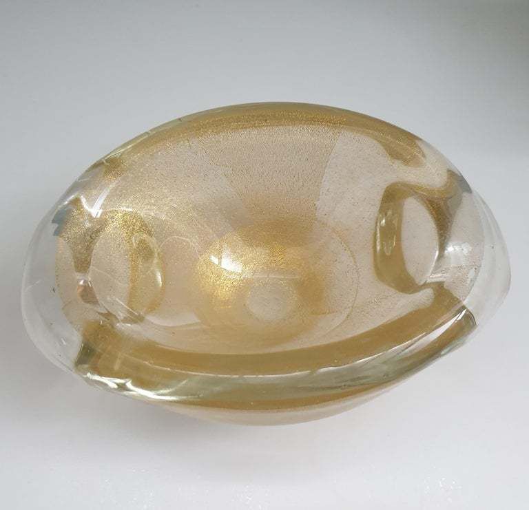 Mid Century Modern Glass Bowl By Venini, Italy photo furniture