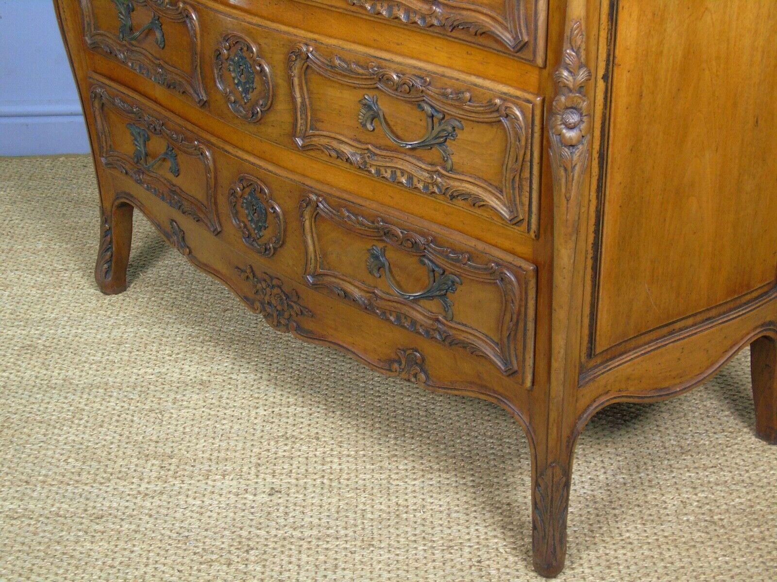 Good Antique French Walnut Chest Of Drawers photo for sale