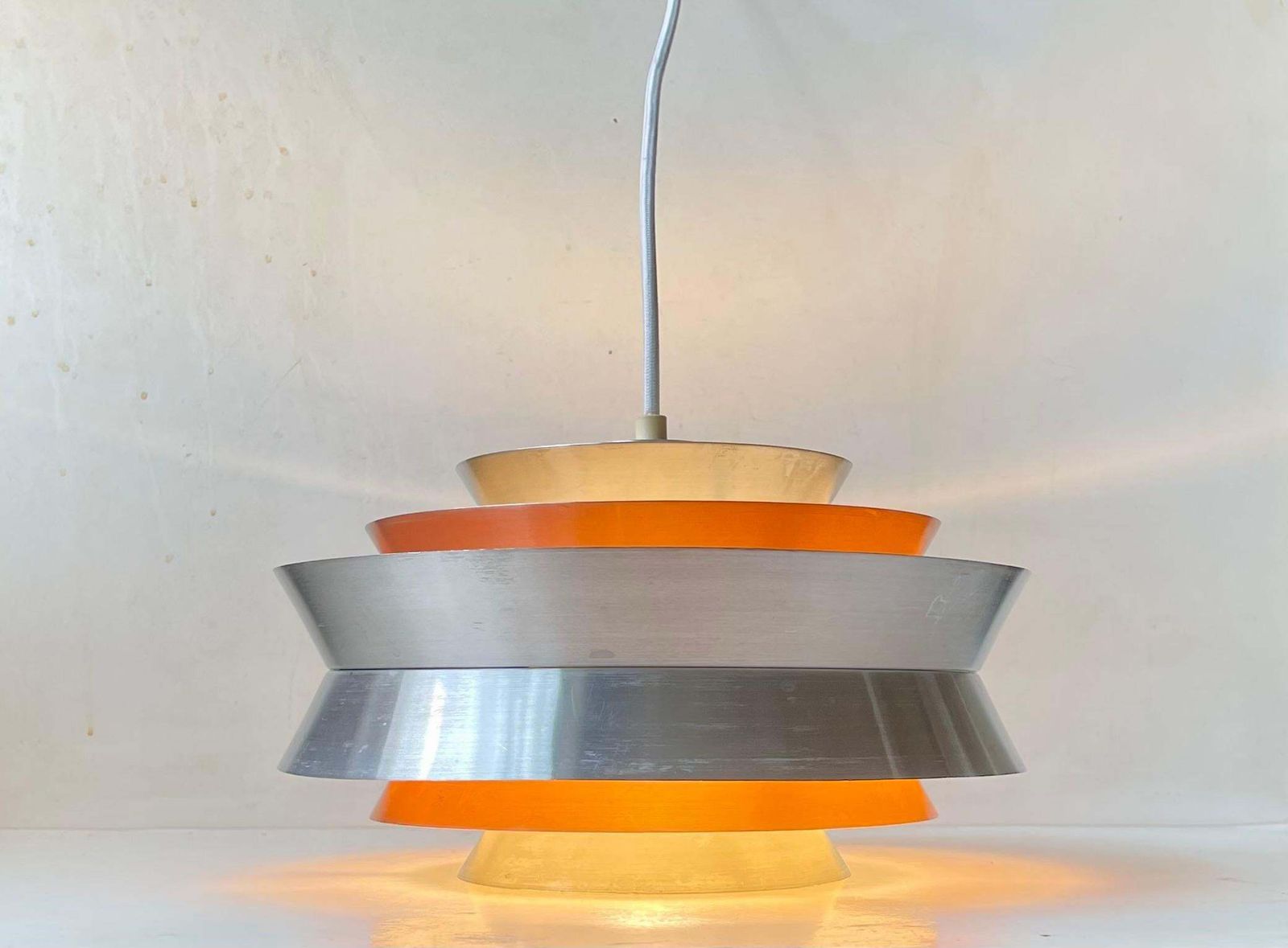 Scandinavian Modern Pendant Lamp Trava By Carl Thore For Granhaga 1960s photo vinterior