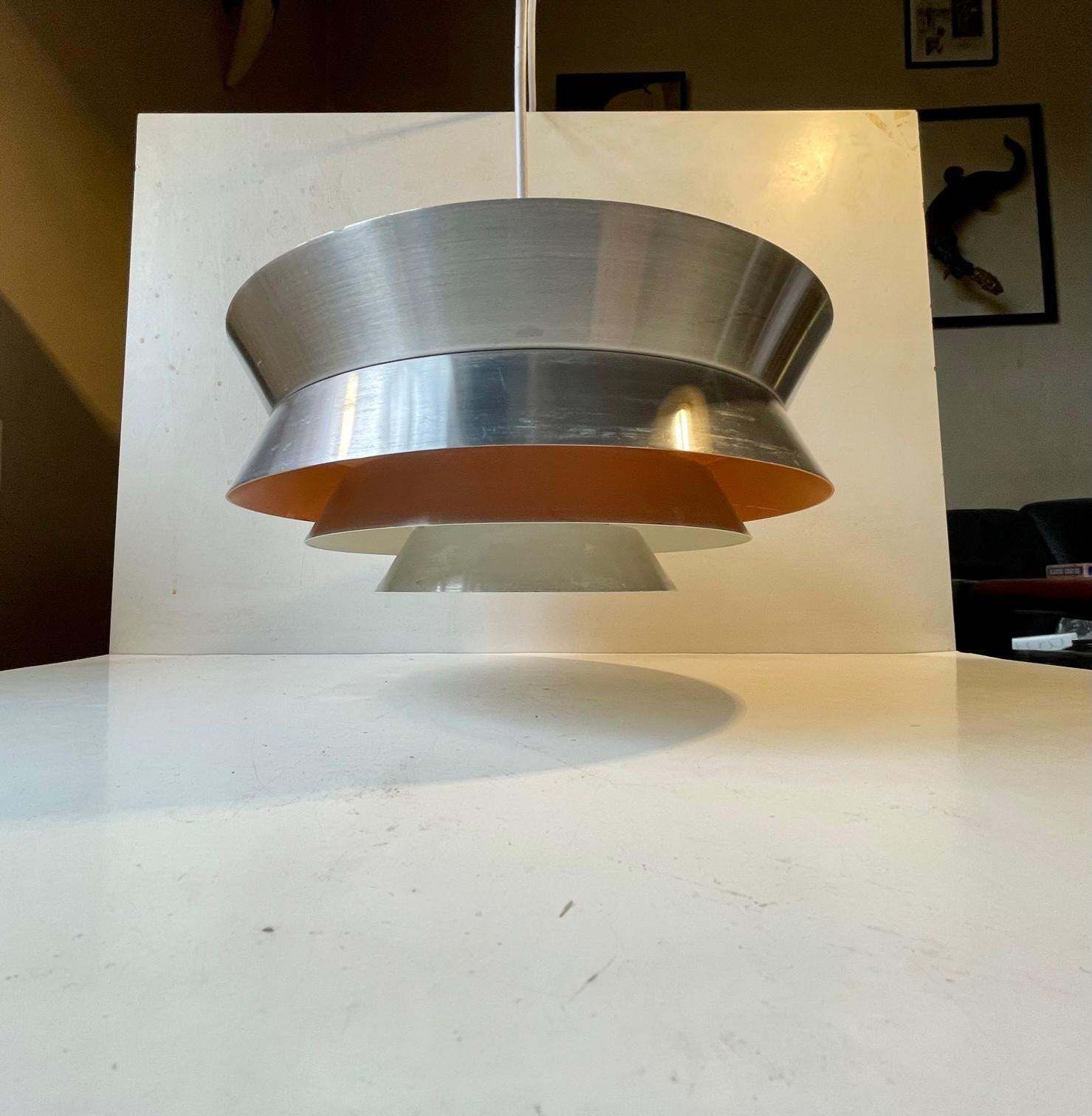 Scandinavian Modern Pendant Lamp Trava By Carl Thore For Granhaga 1960s photo vintage