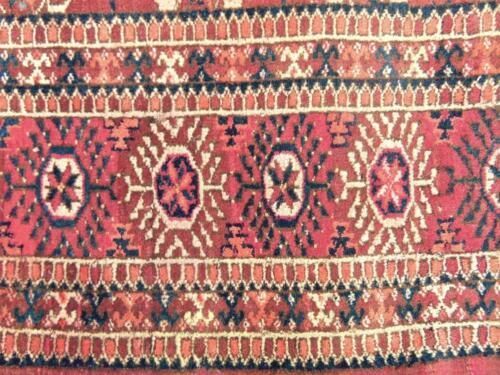 Antique Tekke Turkman Carpet Rug Emirate Of Bukhara Late 19th Century photo vinterior