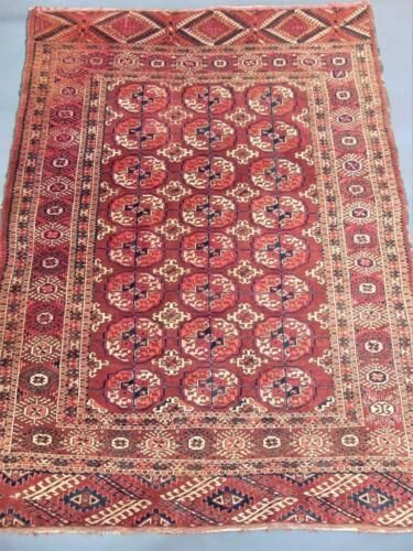Antique Tekke Turkman Carpet Rug Emirate Of Bukhara Late 19th Century photo buy