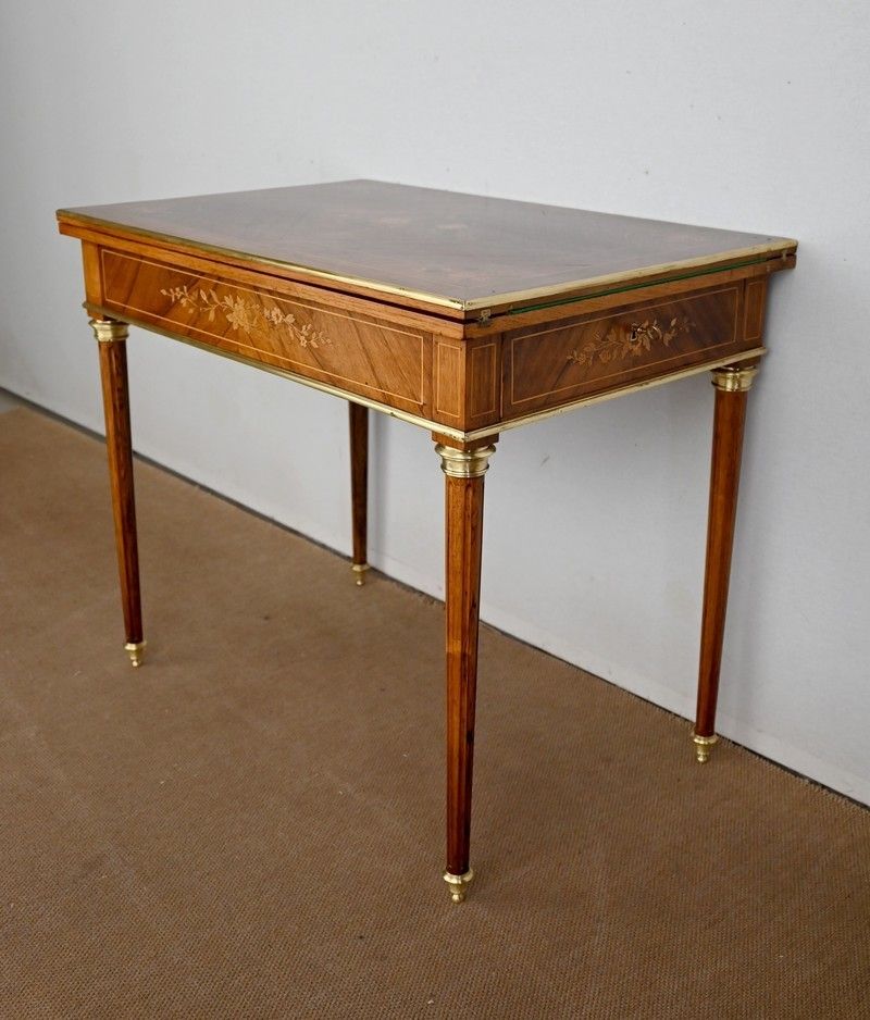 Rosewood Games Table, Louis XVI Style   Late 19th Century photo Furniture