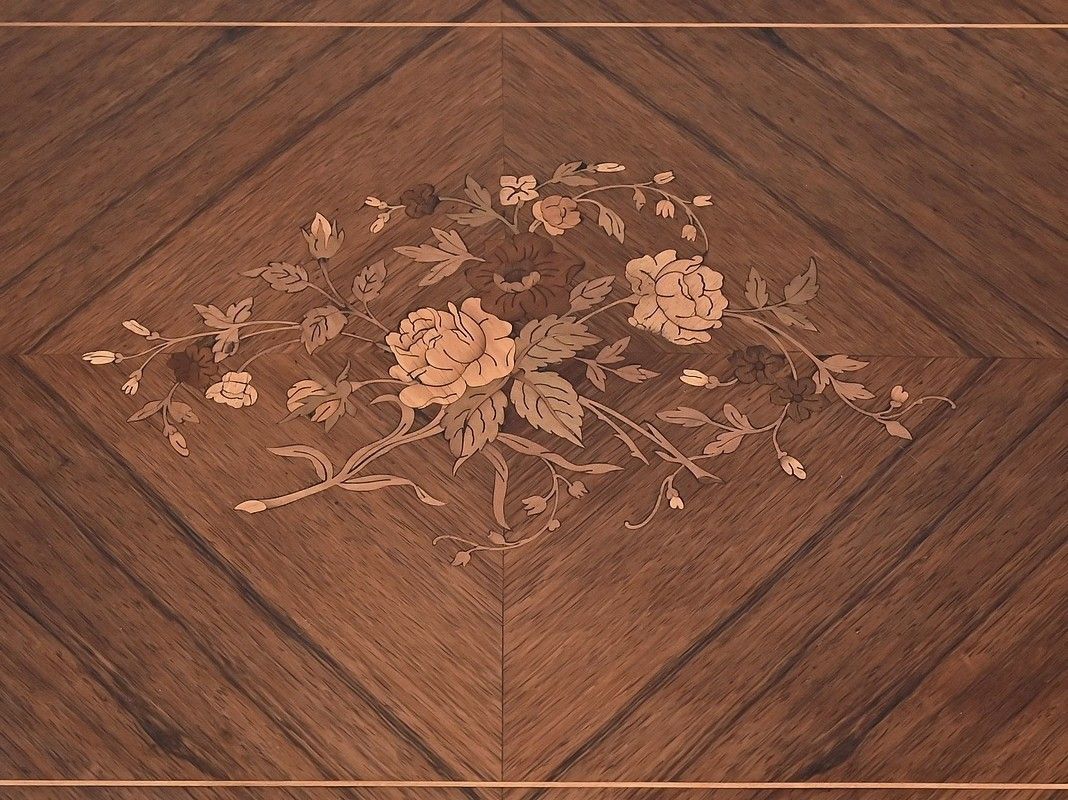 photo furniture Rosewood Games Table, Louis XVI Style   Late 19th Century