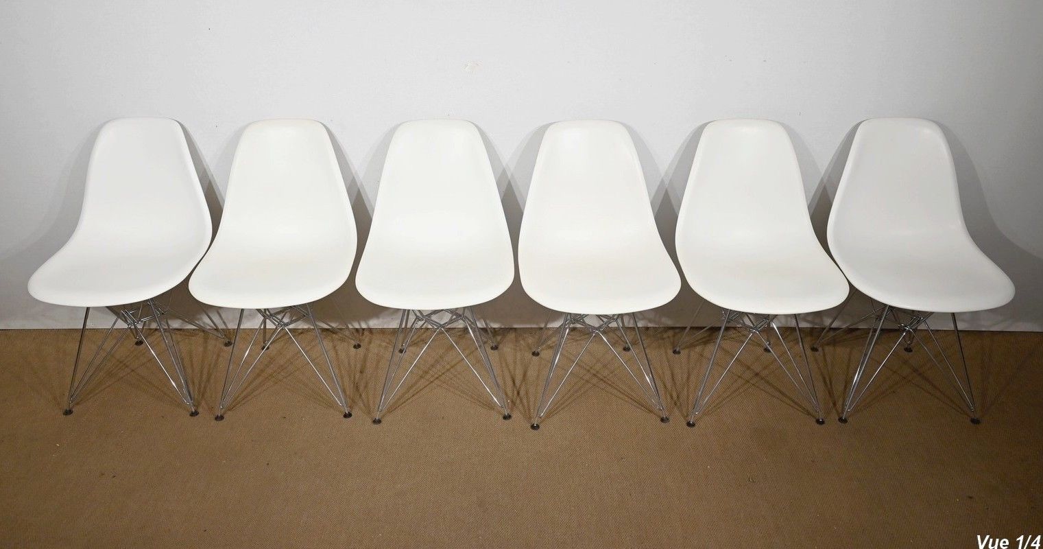 5294.2 Suite Of 6 Chairs, Dsr Model, By Eames – 1960 photo