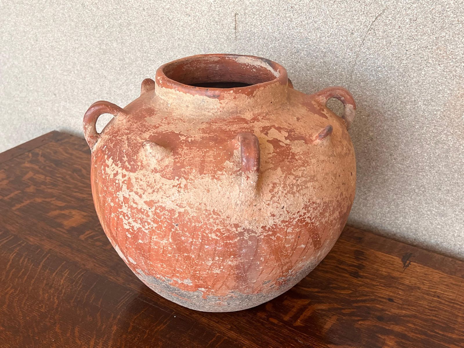 Vase terracotta à quatre anses, XVIIIe siècle photo 5761.0