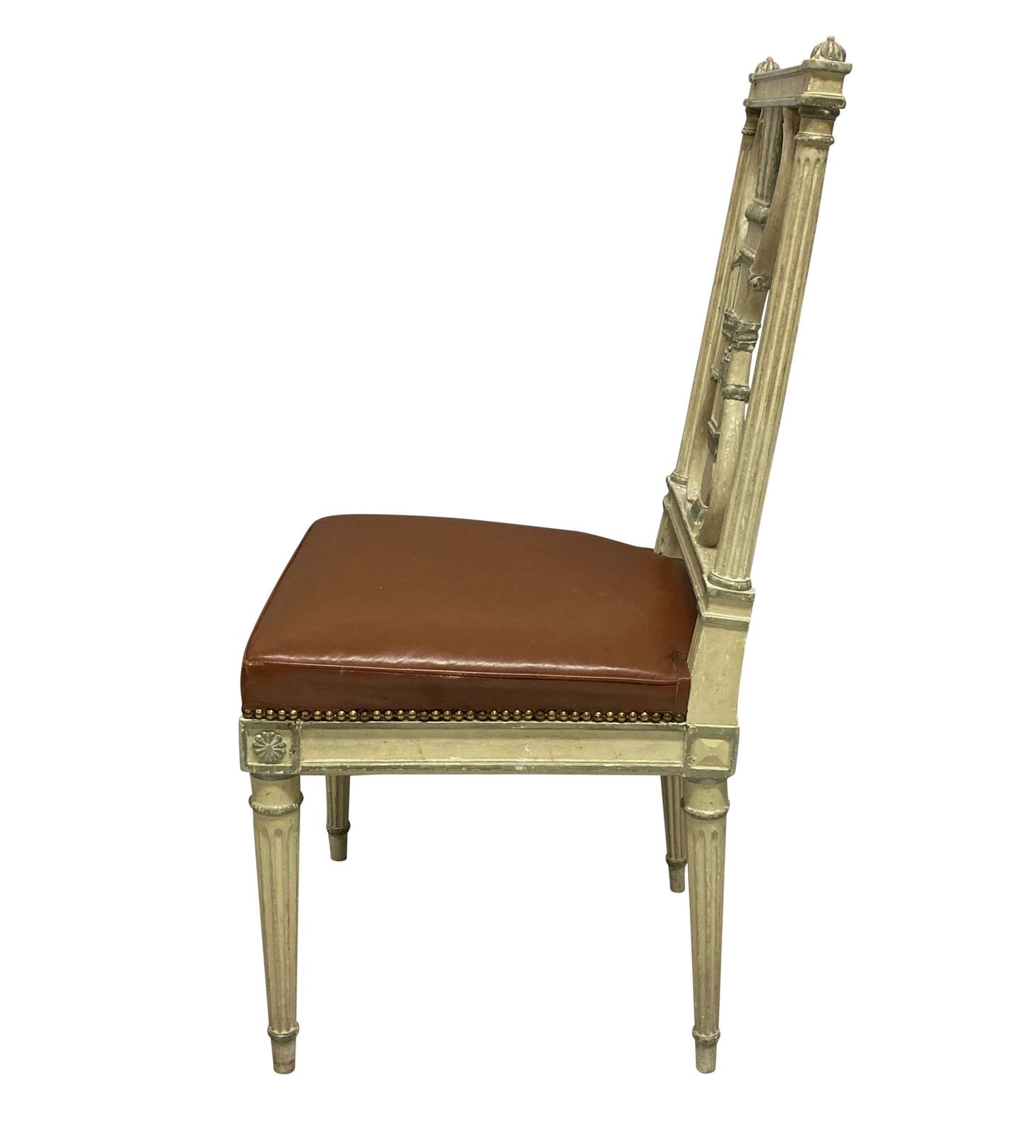 A Set Of Six Louis XVI Style Painted Dining Chairs photo 2596.0
