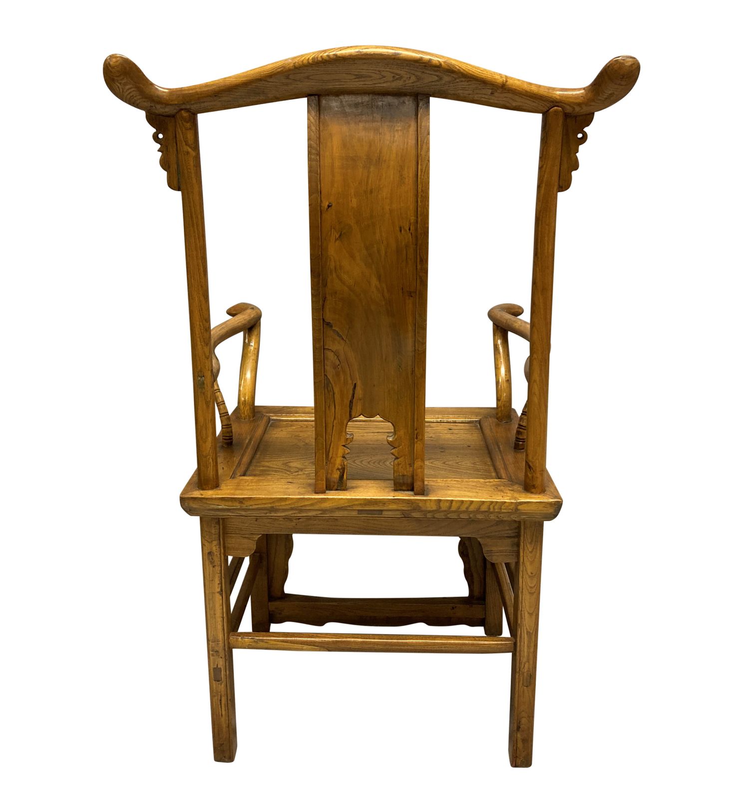 A Good Pair Of XIX Century Chinese Yoke Back Scholars Chairs In Elm photo Furniture