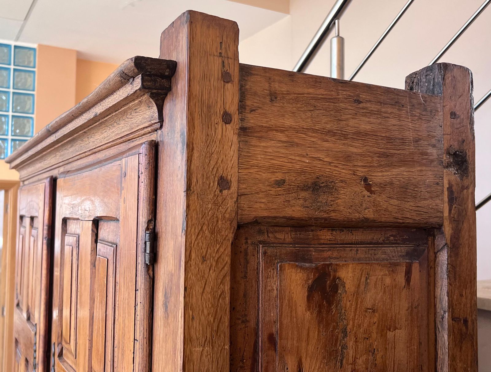 Wardrobe, Cupboard Or Cabinet, Walnut, Castilian Influence, Spain Restored photo buy
