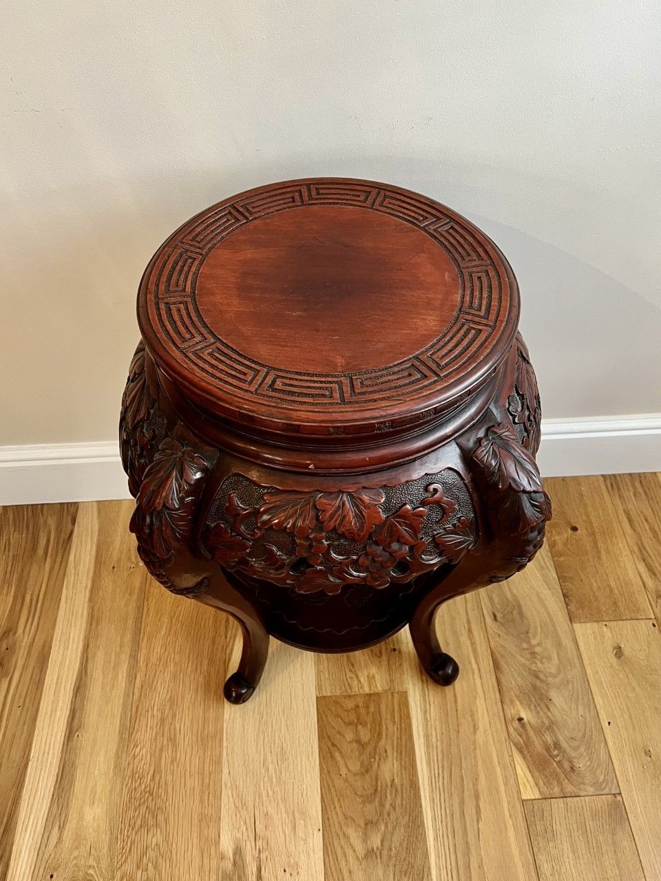Antique Quality Carved Jardiniere Stand photo for sale