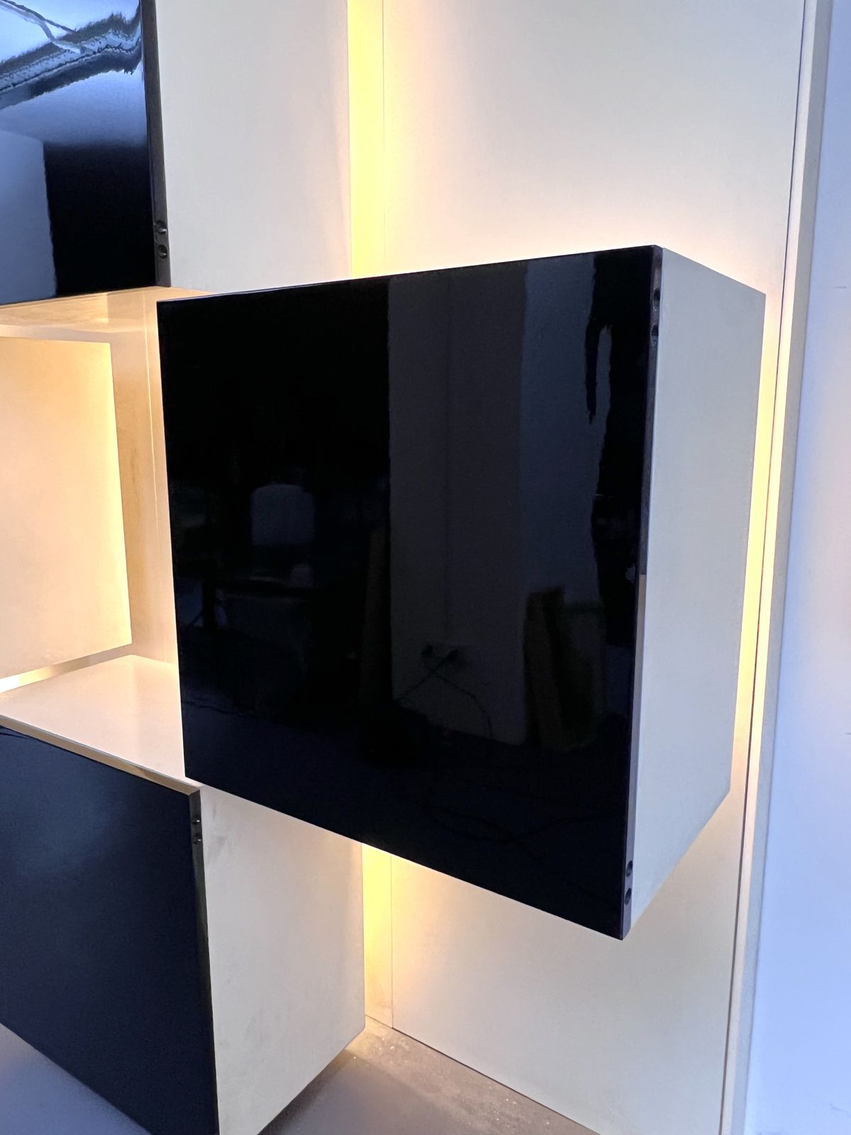 photo furniture Mid Century Modern Backlight Wall Modular System By Acerbis. Italy 1970s