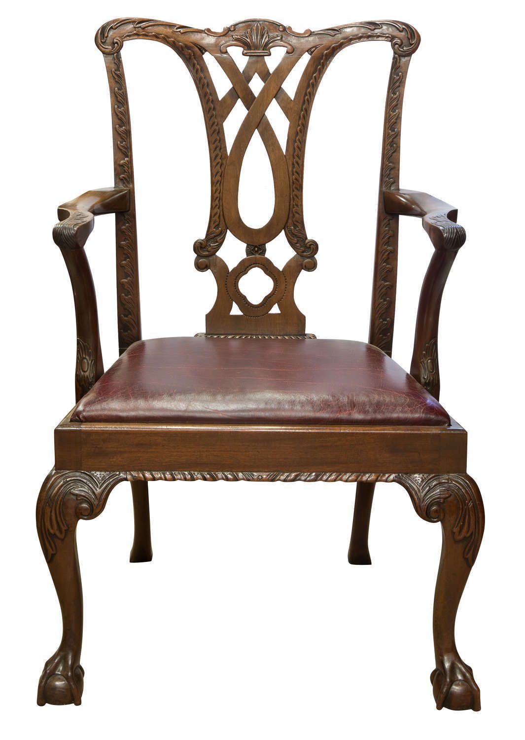 Chippendale Style Desk Chair, Early 20th Century photo furniture