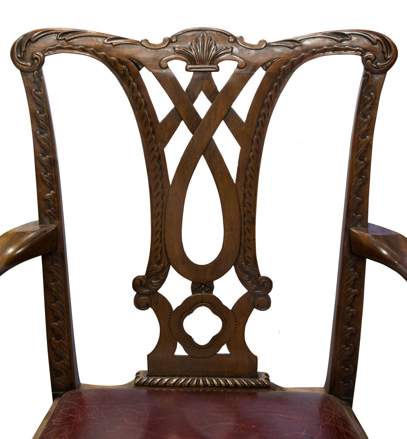 Chippendale Style Desk Chair, Early 20th Century photo Furniture