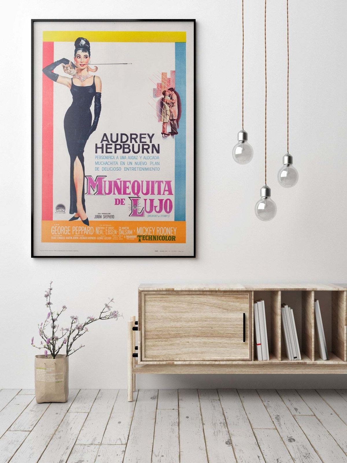 Breakfast At Tiffany’s 1961 Argentinian 1 Sheet Film Poster photo furniture