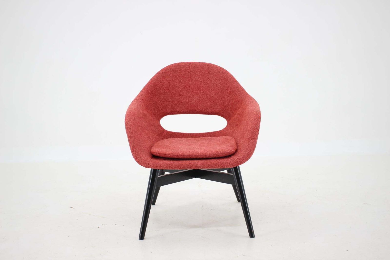1960s Miroslav Navratil Fiberglass Shell Lounge Chair, Czechoslovakia