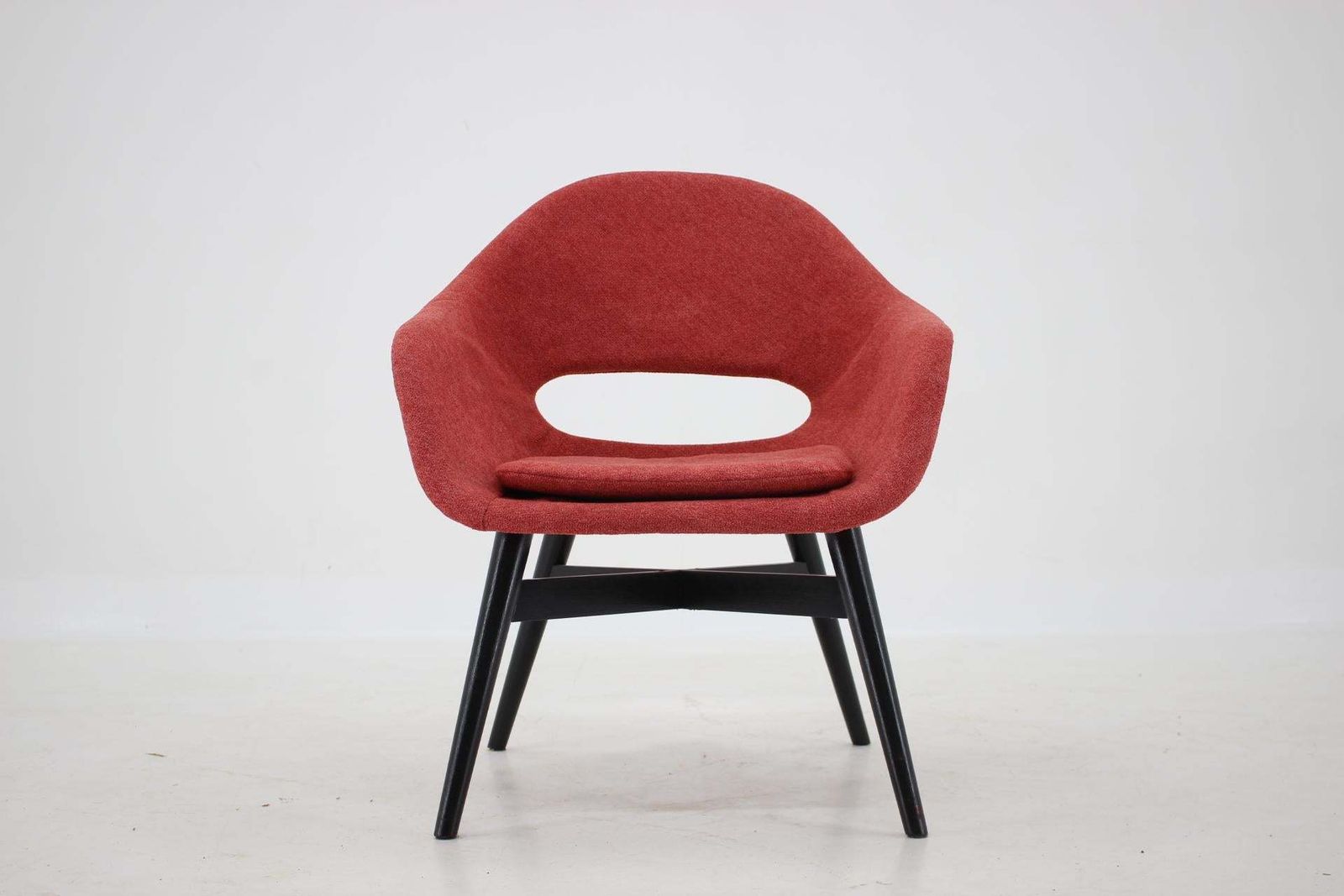 1960s Miroslav Navratil Fiberglass Shell Lounge Chair, Czechoslovakia photo furniture