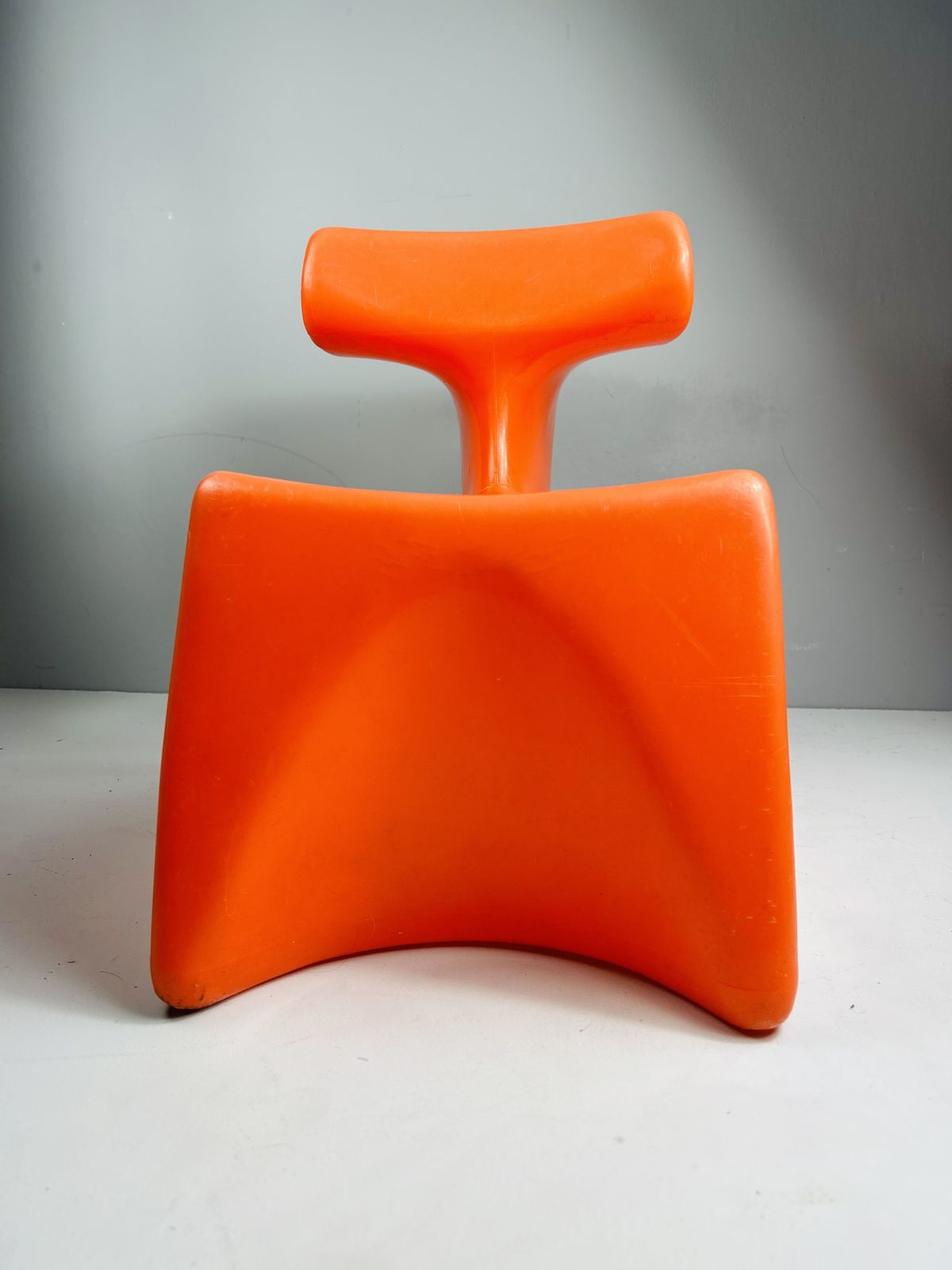 Orange Zocker Children's Chair By Luigi Colani For Top System Burkhard Lübke, 1971 photo vintage