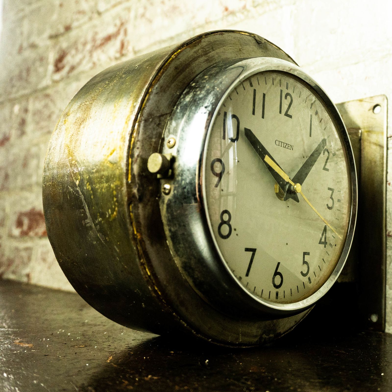 Citizen Double Sided Clock, 1980s photo Home Decor