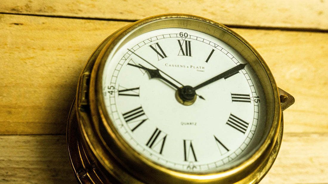 Brass Metal Small Wall Clock
