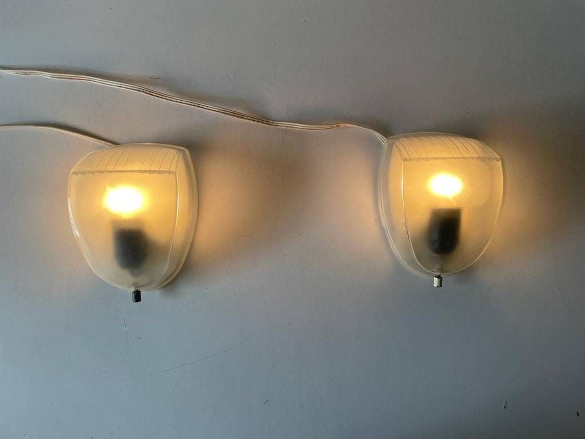 Transparent Glass Pair Of Sconces By Artemide, 1970s, Italy photo furniture