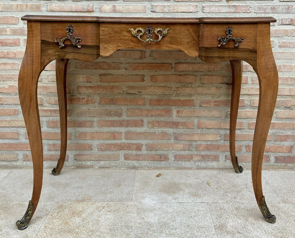 French Louis XV Cabriolet Leg Desk, 1890s photo for sale