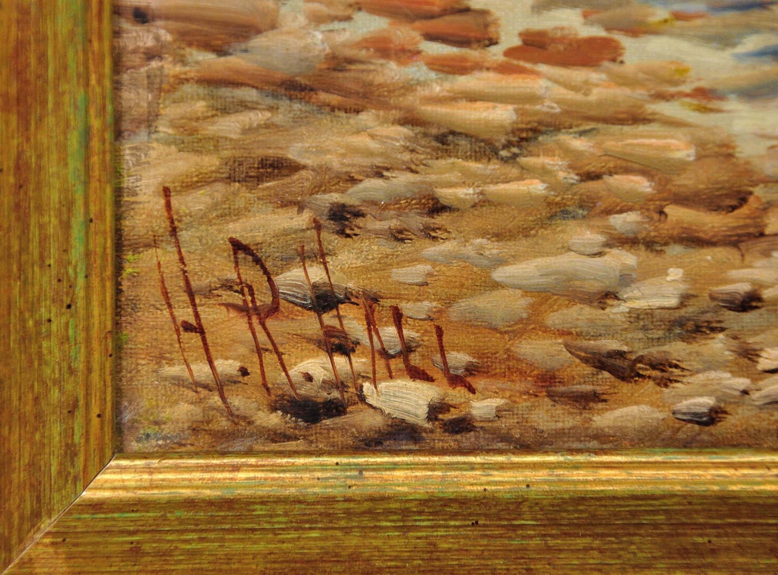 Henry Robinson Hall 1857 To 1927. Highland Cattle In A Scottish Loch. Circa 1890. Framed High Victorian Scotland Oil Painting. photo for sale