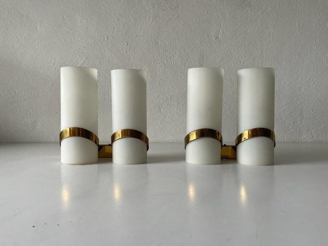 Mid Century Pair Of Sconces By Stilnovo 1950s Italy