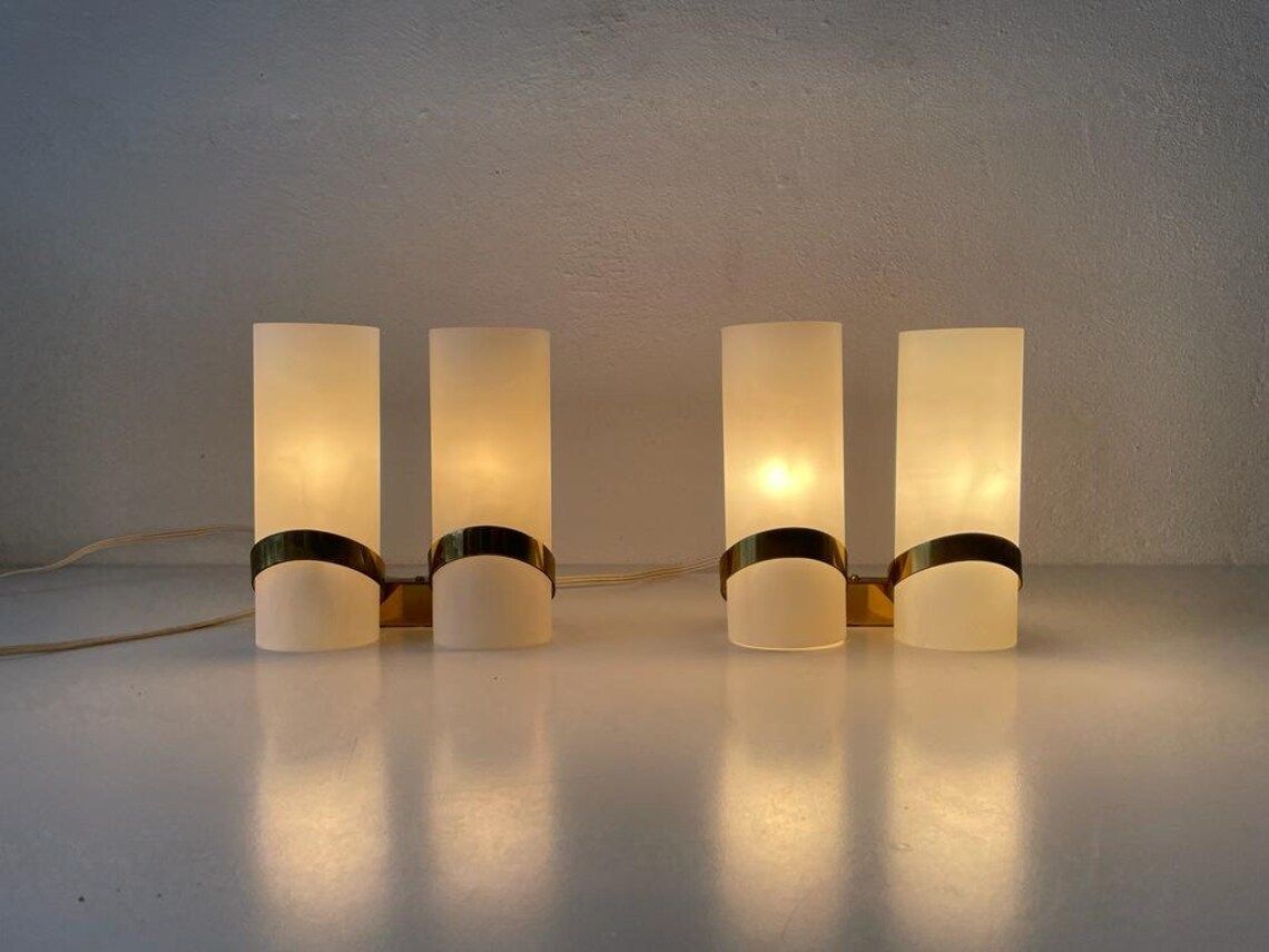Mid Century Pair Of Sconces By Stilnovo 1950s Italy photo furniture