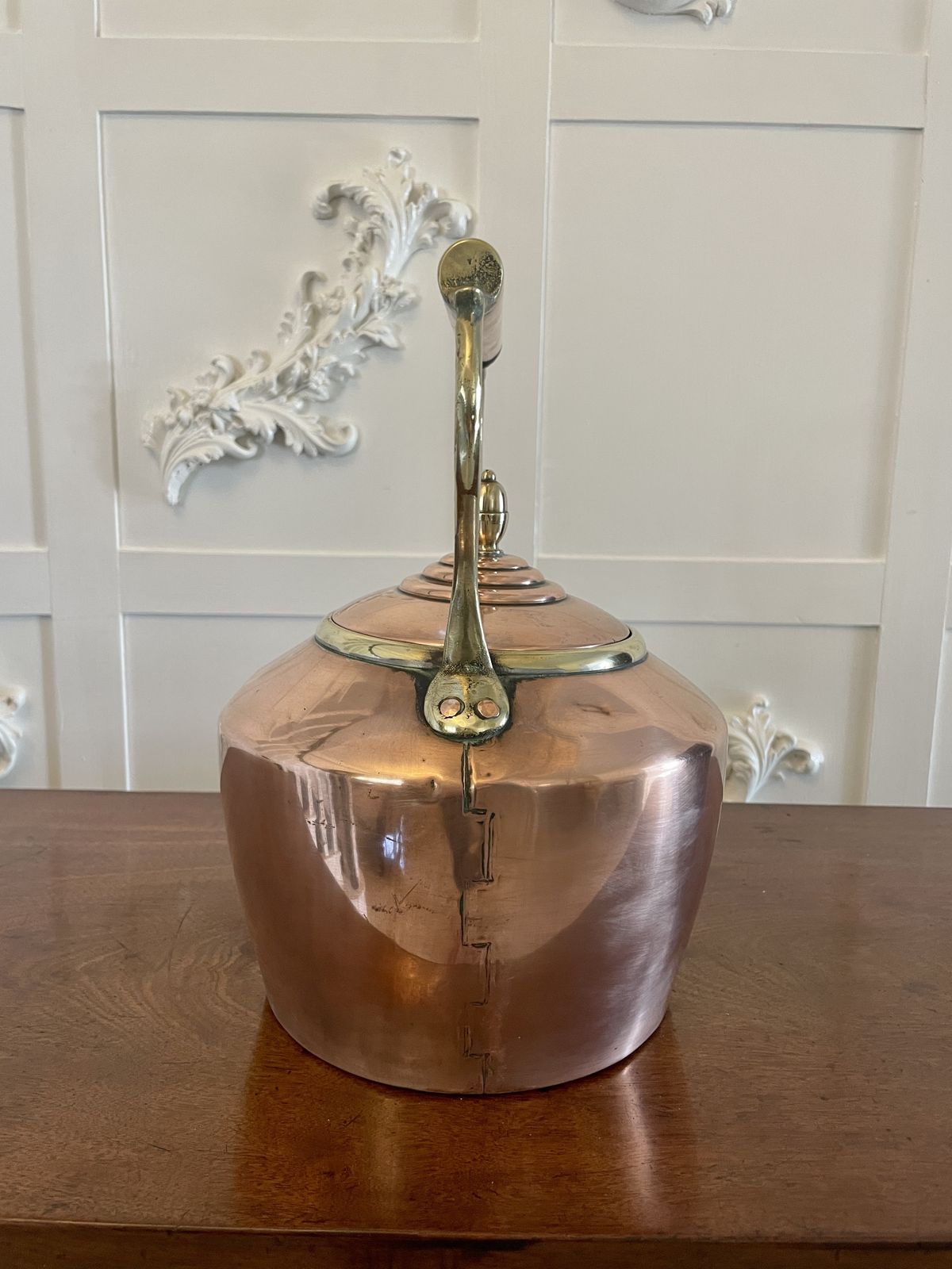 Antique Quality Copper Kettle photo for sale