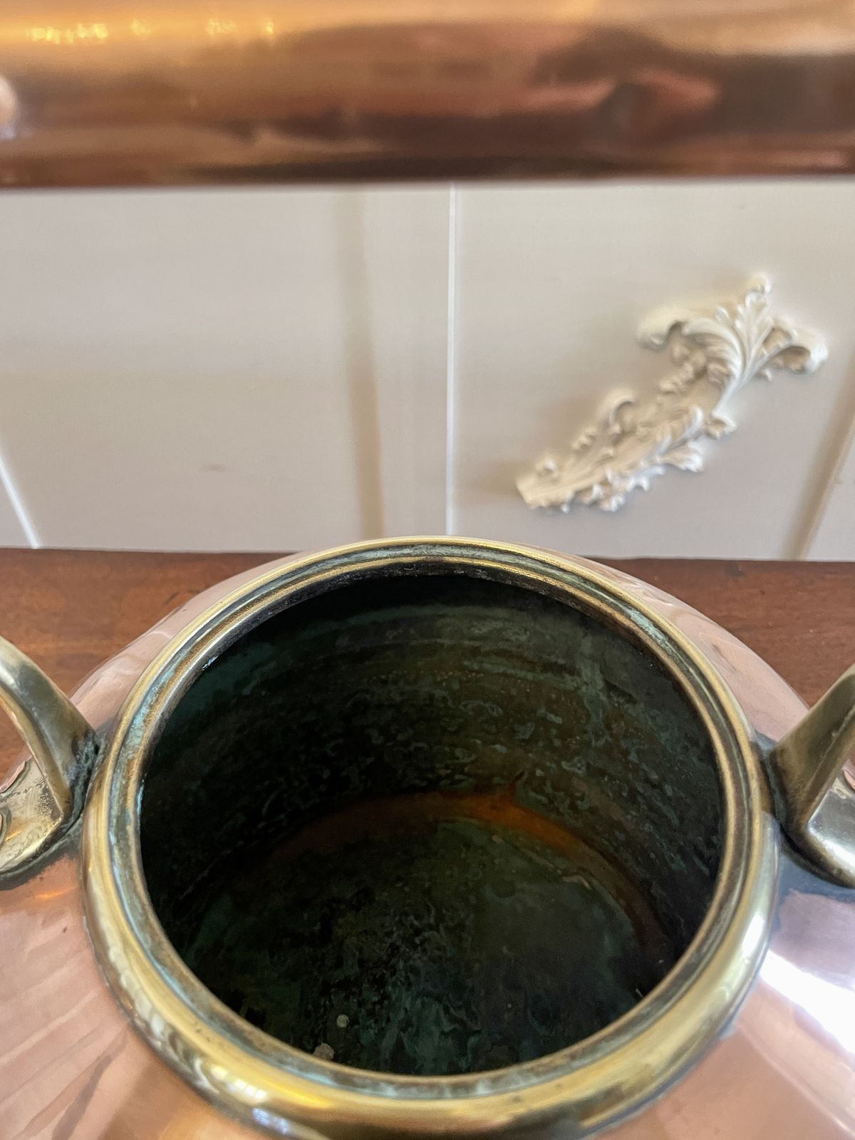 Antique Quality Copper Kettle photo vintage