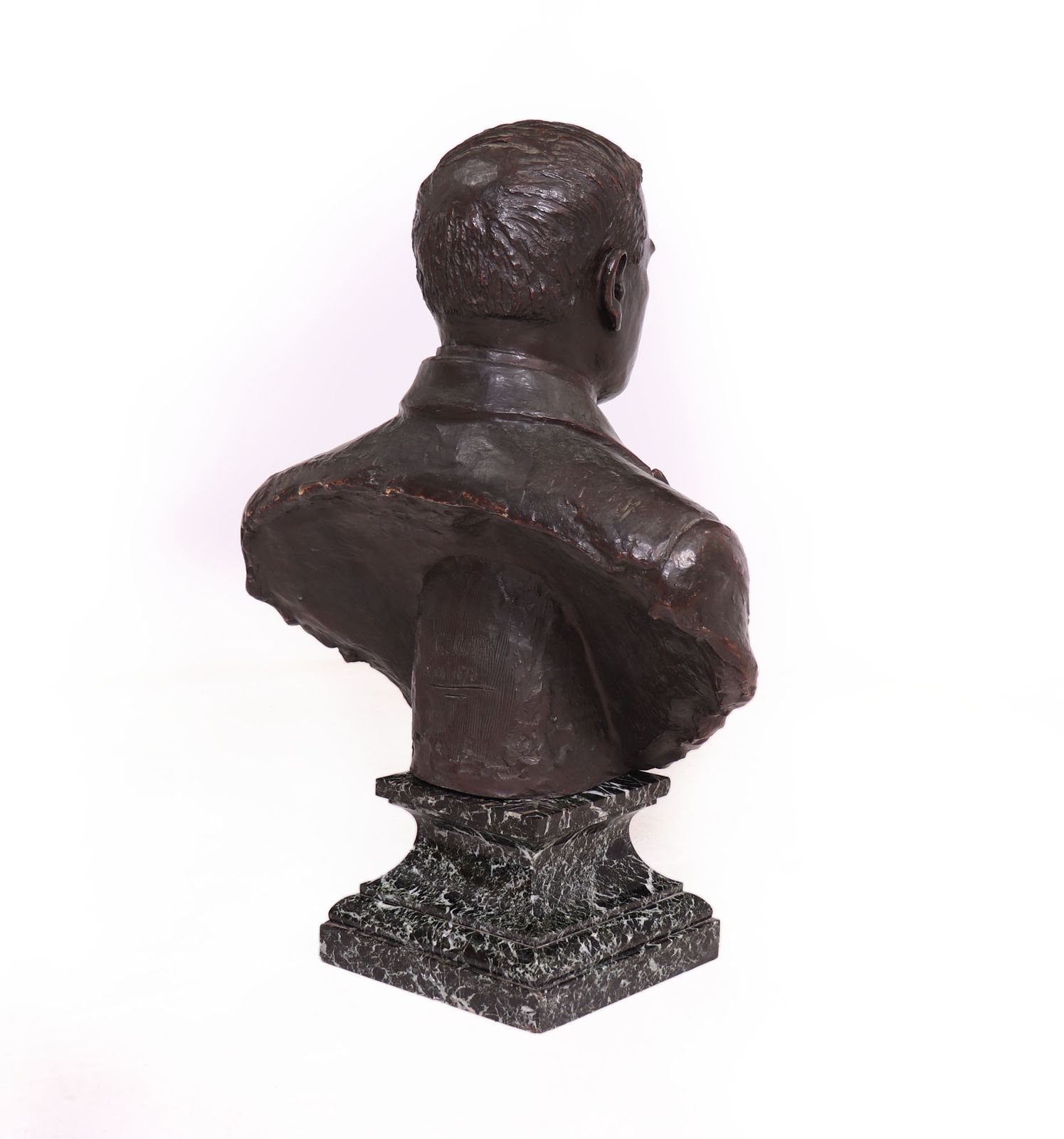 Antique French Bronze Bust Of G,Gars Born 1878 photo for sale