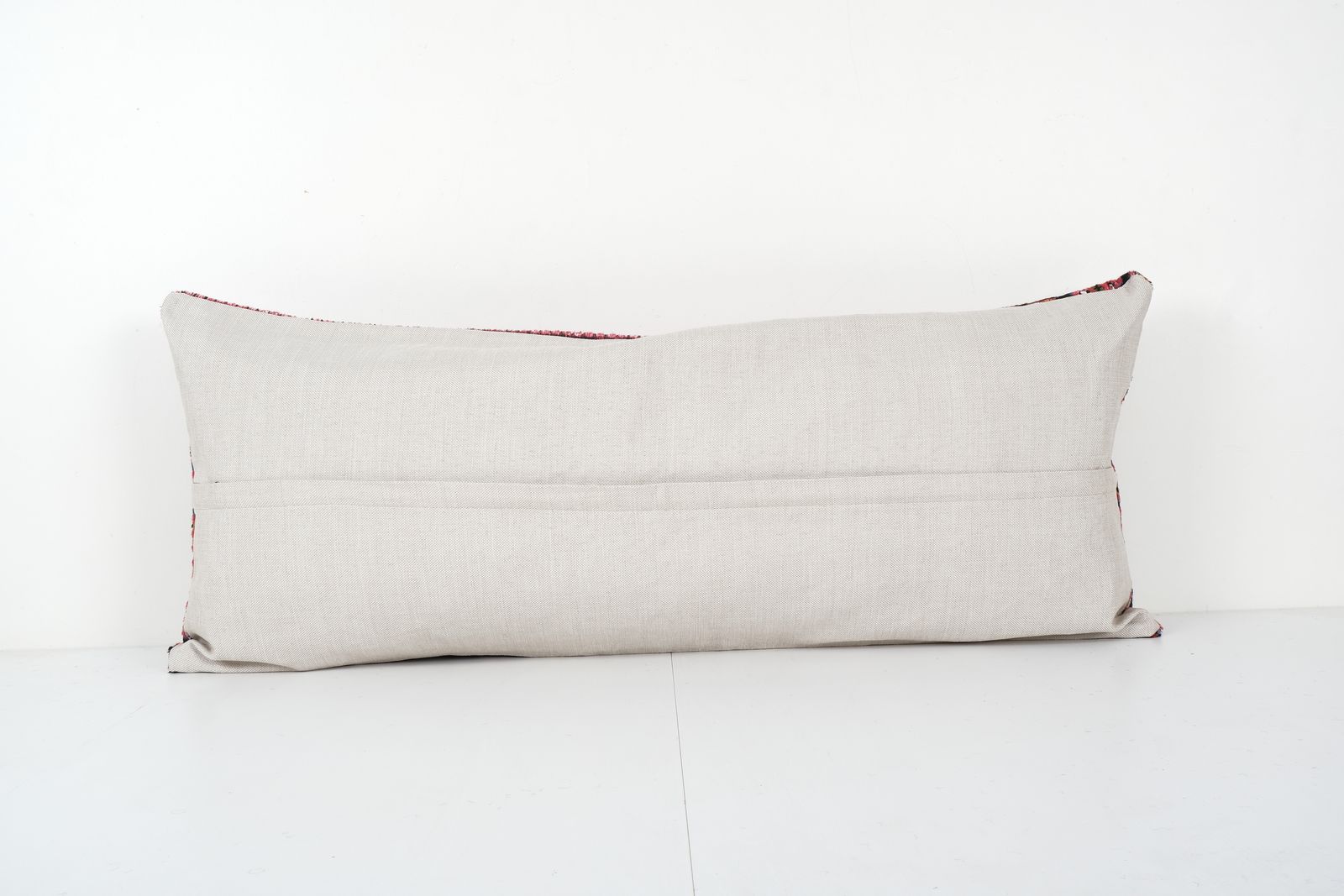 Turkish Velvet Pillow Cover   Floral Red Velvet Lumbar Pillow Case   Ethnic  Chic Cushion Cover 18'' X 38'' photo furniture