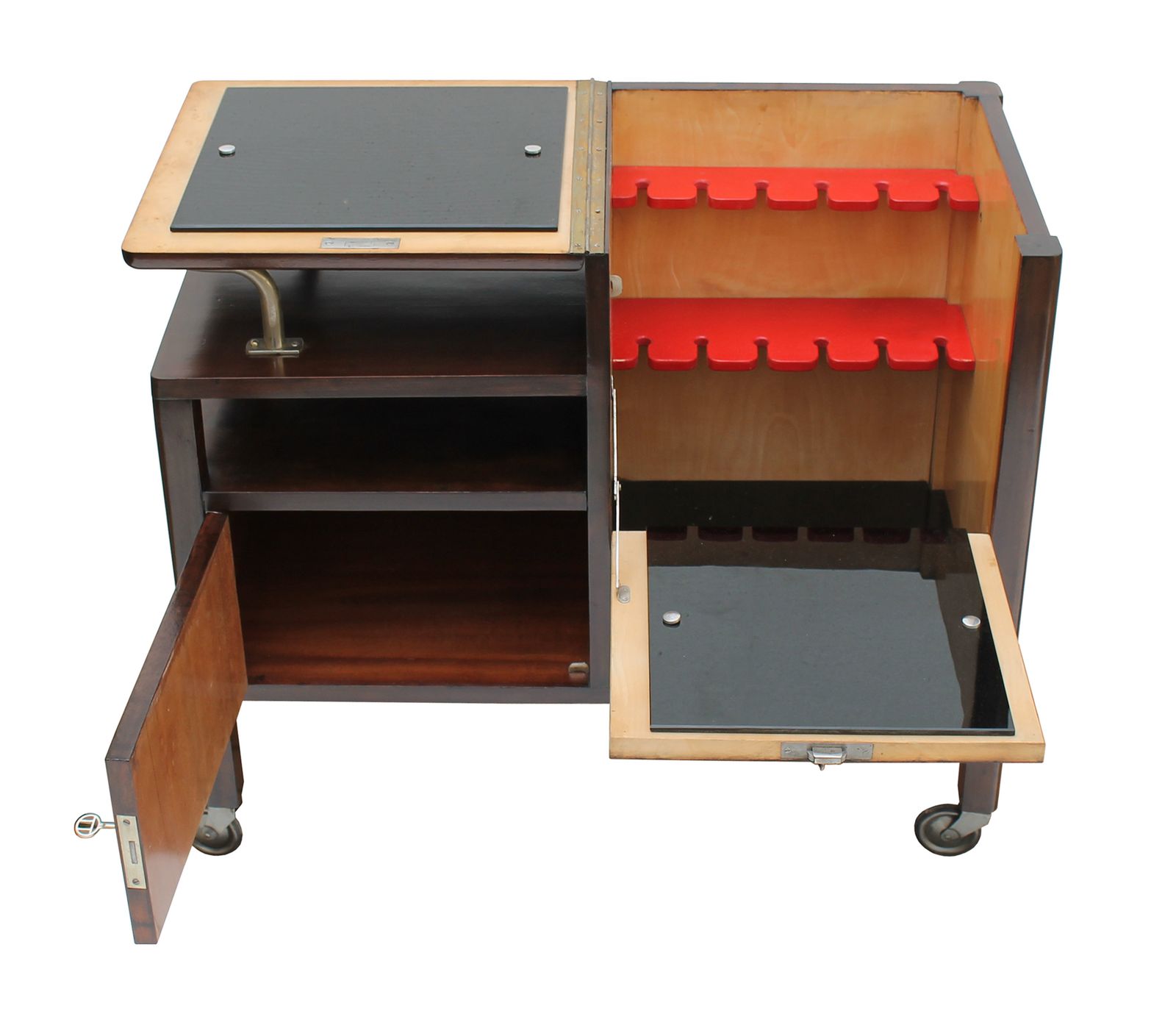 1930's Modernist Drink Cabinet Model D 625 By Thonet photo for sale