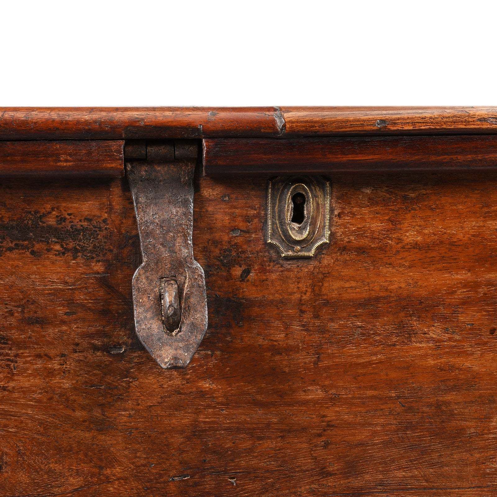 Brass Bound Jackfruit Chest From South India   18thc photo for sale