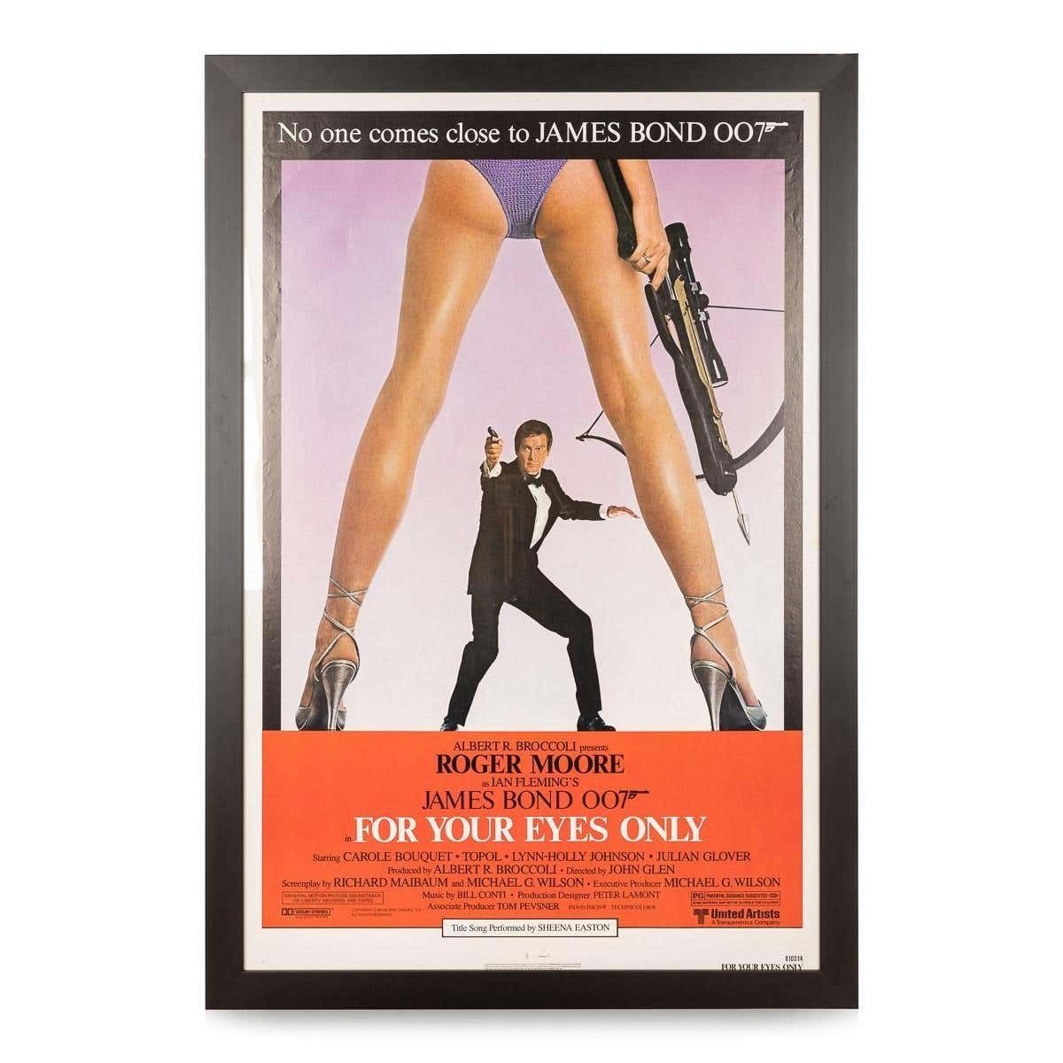 Original James Bond 'For Your Eyes Only' Poster, C.1981 photo furniture