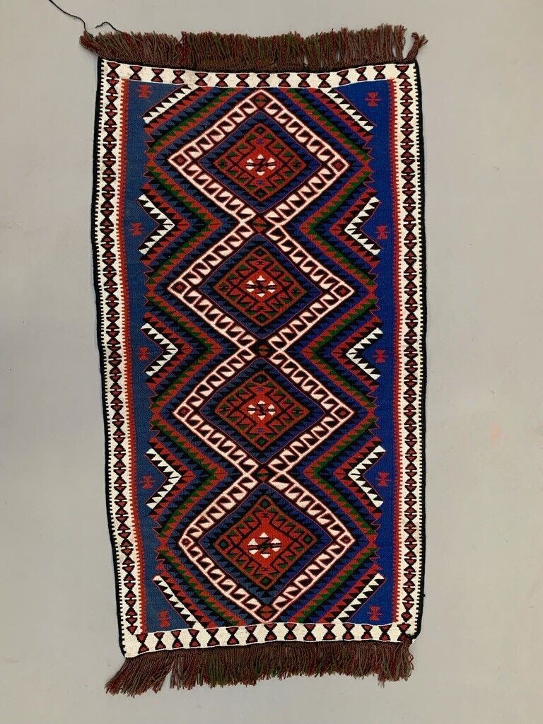 Small Vintage Turkish Kilim Rug 126x73 Cm Wool Kelim
