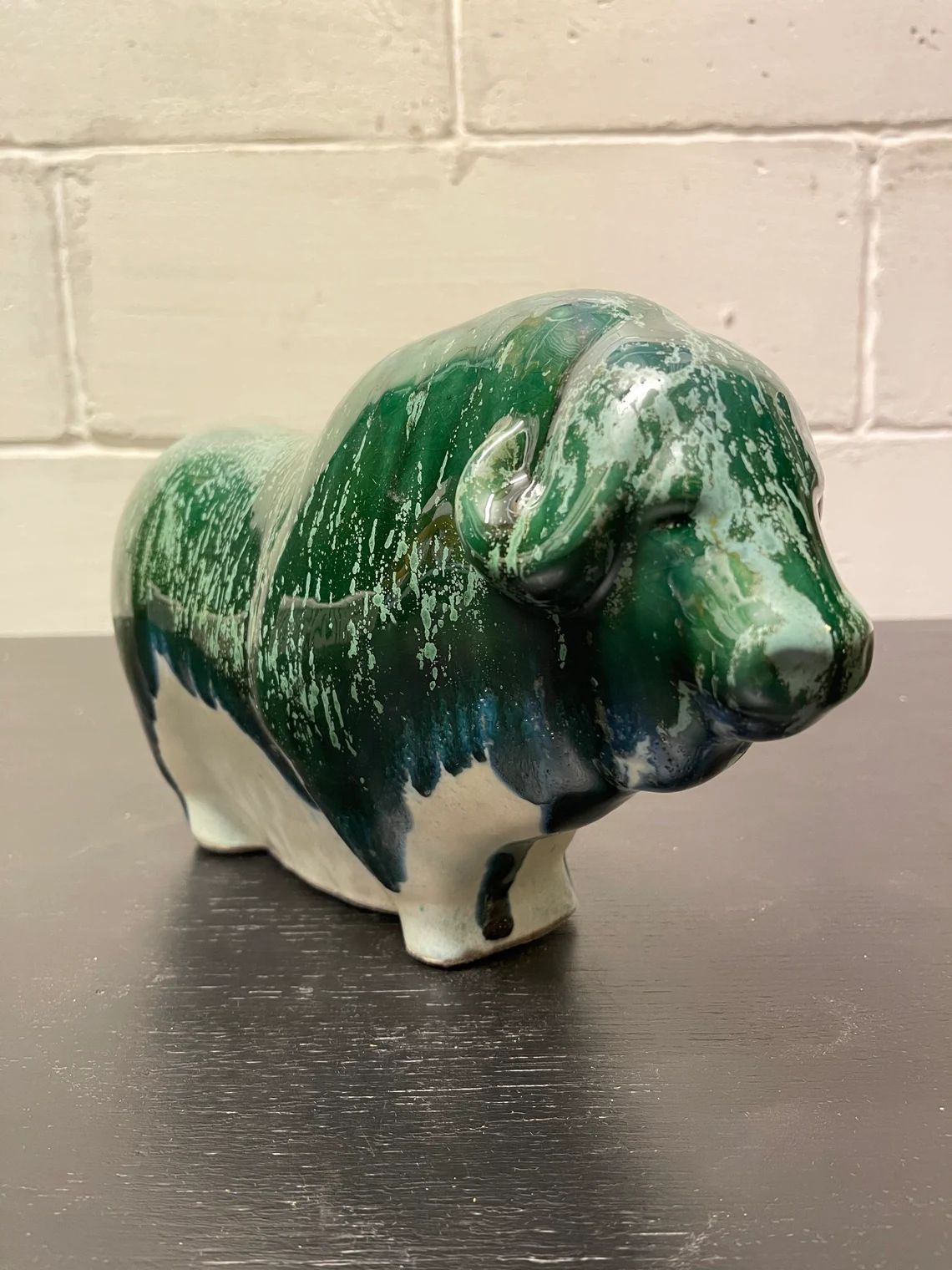 Otto Keramik Ceramic Buffalo West German Pottery Fat Lava photo vinterior