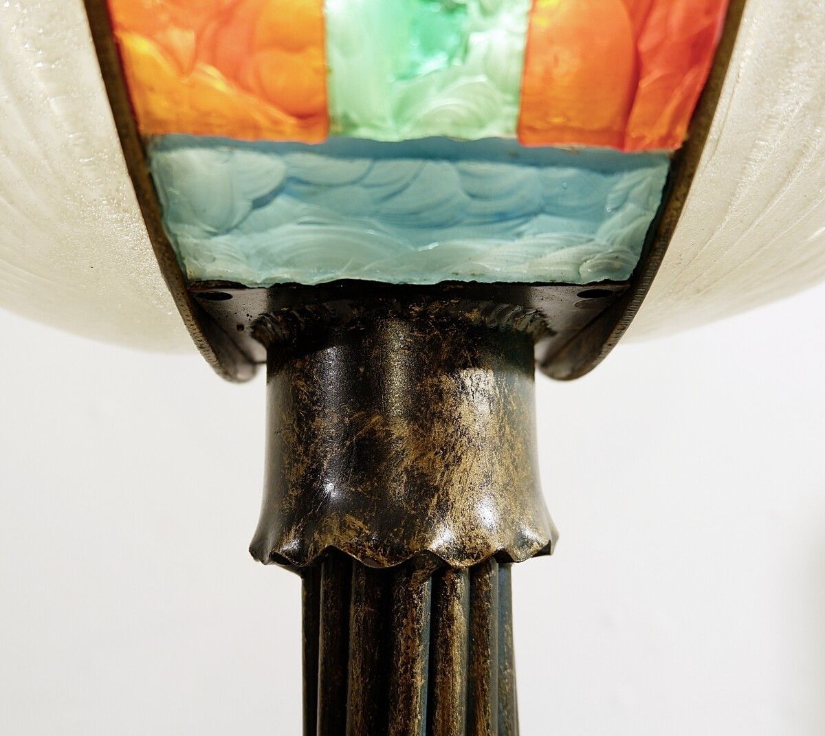 Mid Century Modern Poliarte Style Floor Lamp In Murano Glass photo buy