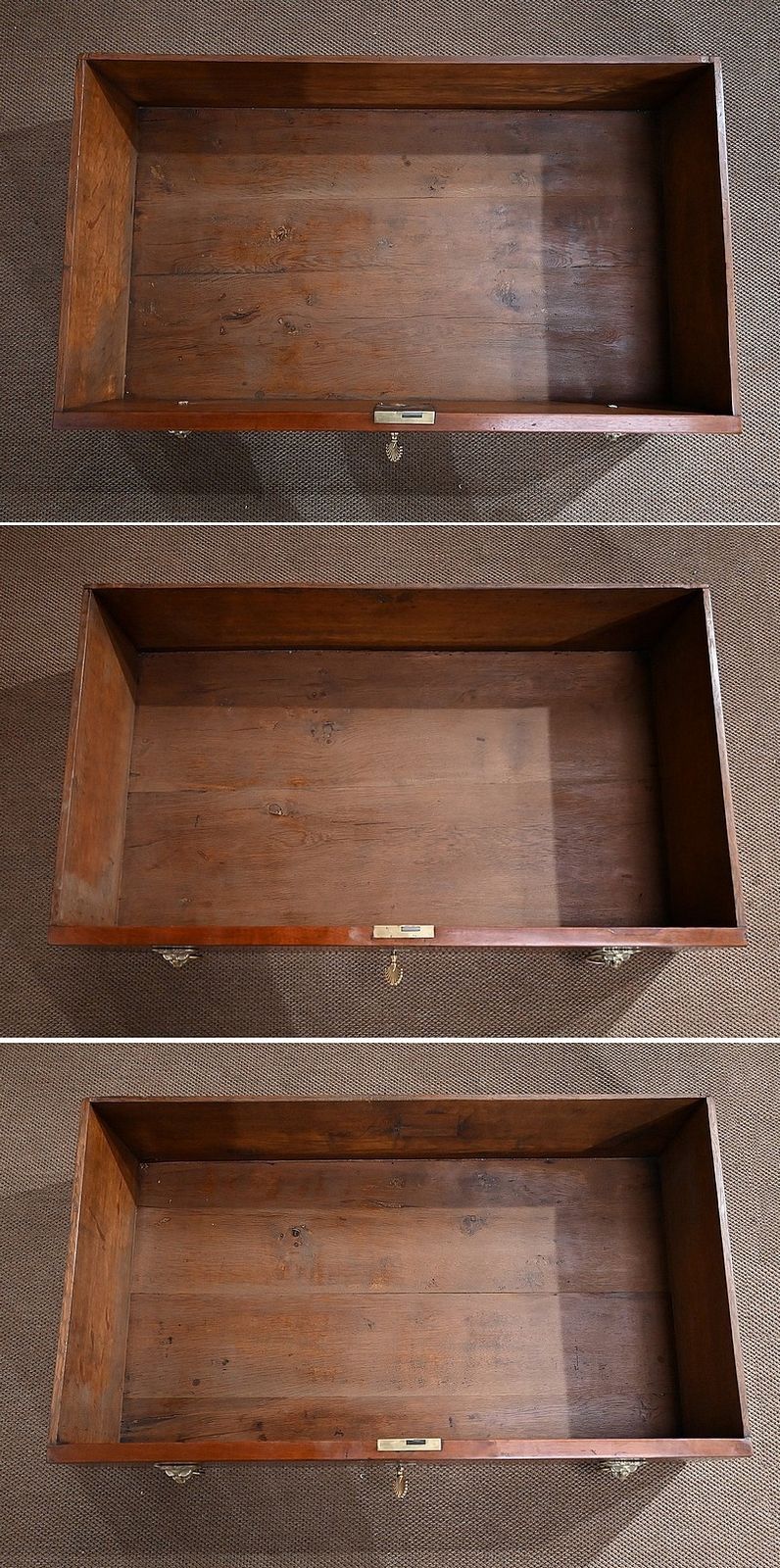 photo vinterior Small Mahogany Commode, Return From Empire Egypt, Early 19th Century