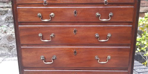 Furniture Georgian Mahogany Chest Of Drawers Small photo
