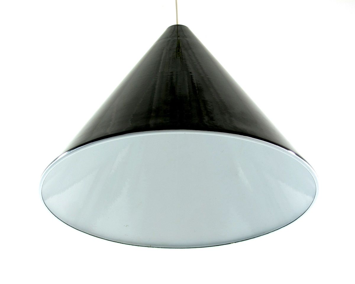 Arne Jacobsen Poulsen Black 1960s Billiard Pendant photo for sale