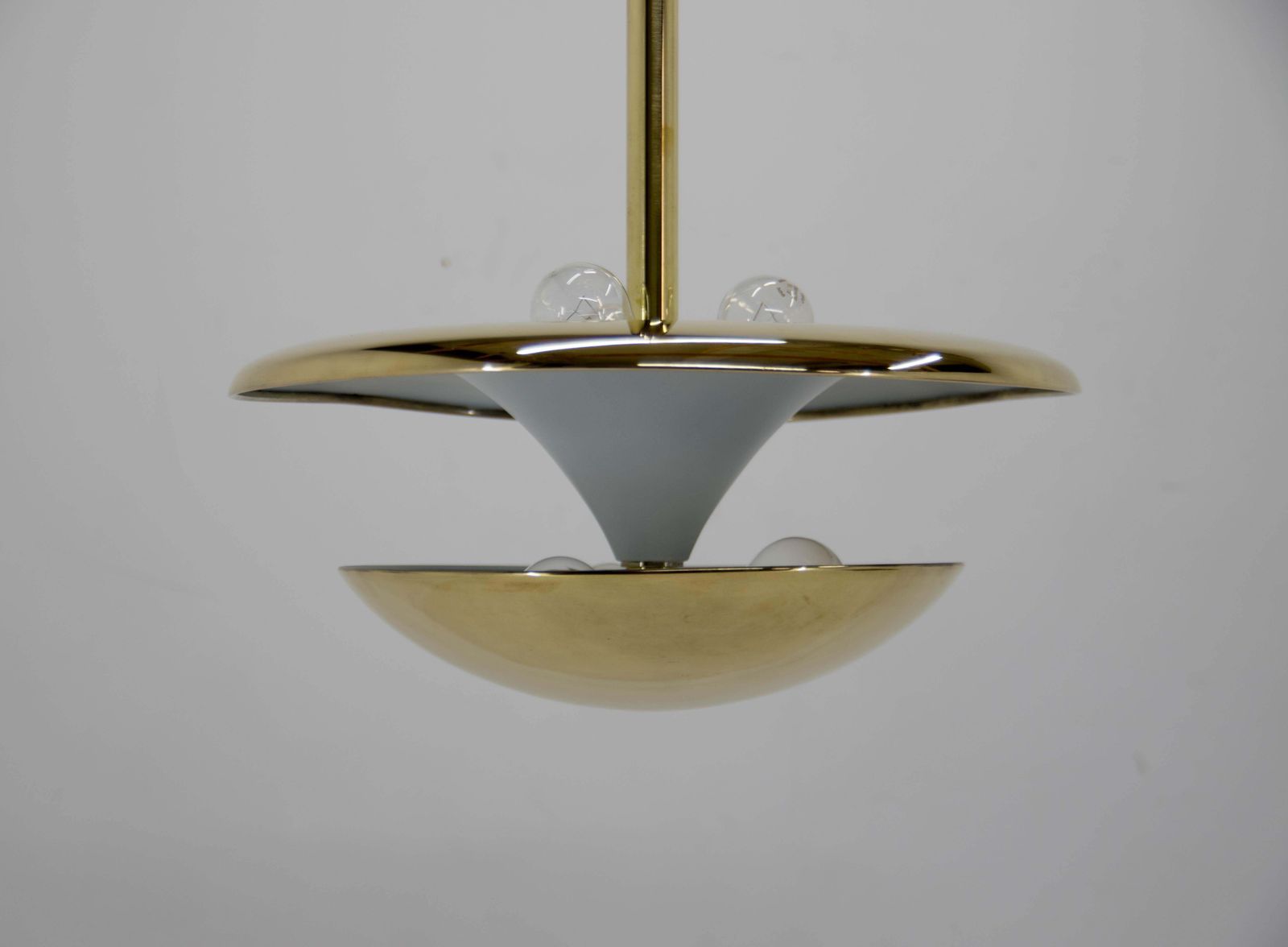 Rare Brass Bauhaus Chandelier By Franta Anyz 1920s Restored photo 2307.0