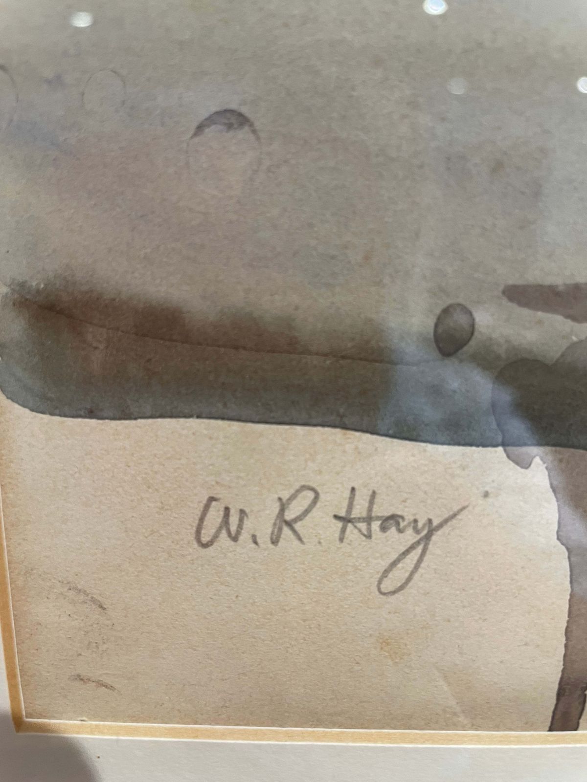 Watercolour By W.R. Hay, Early 20th Century photo furniture