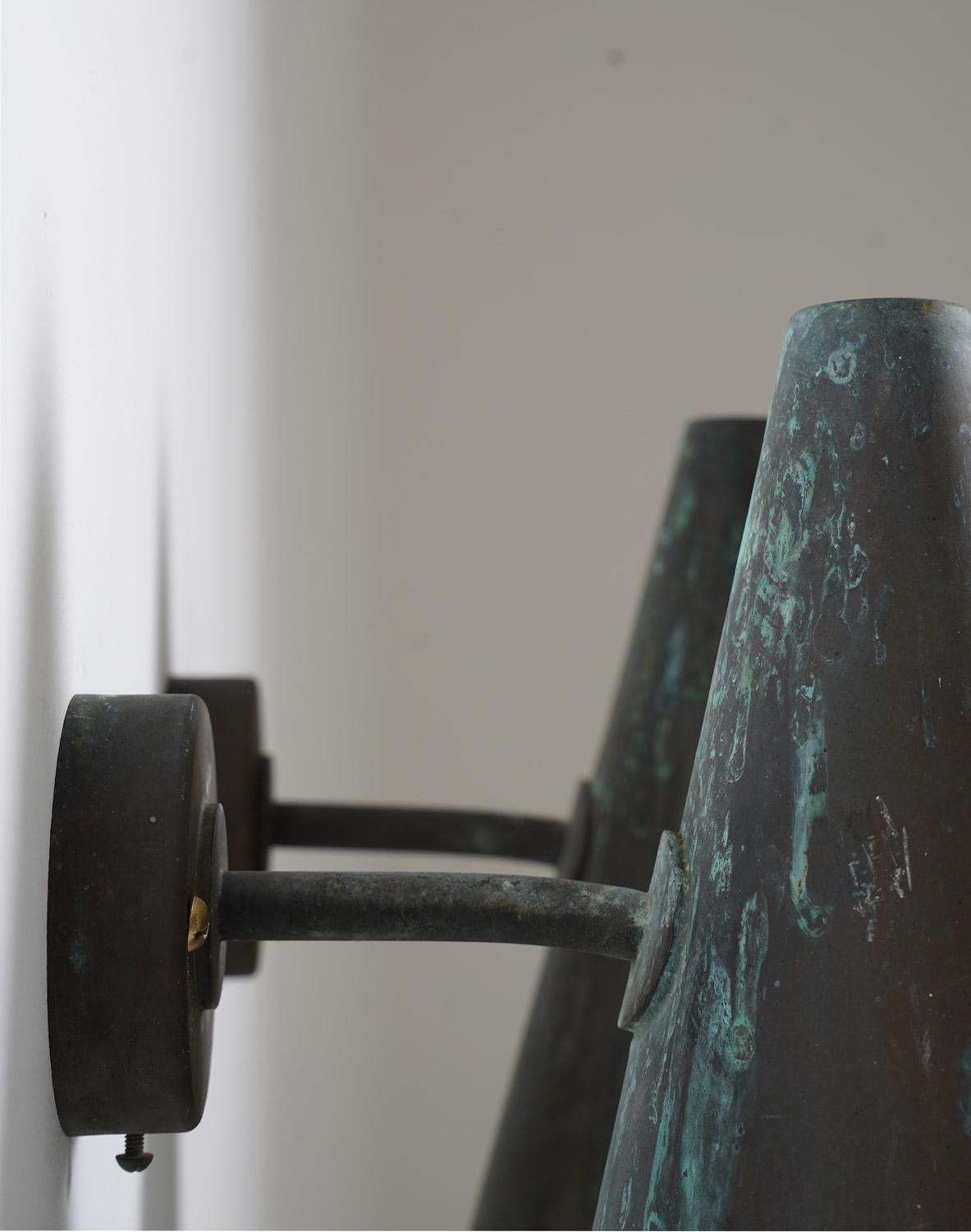 Swedish Outdoor Wall Lamps In Copper By Hans Agne Jakobsson photo vinterior