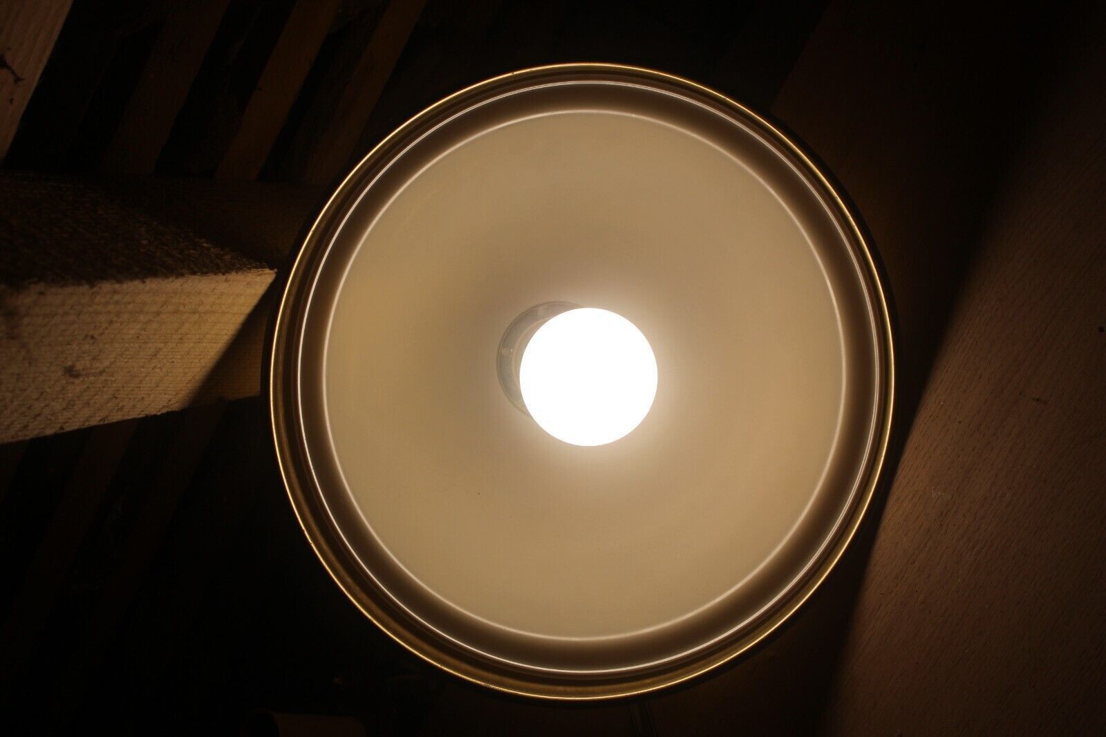 Italian Vtg Metal And Glass Ceiling Light Chandelier Pendant Lamp photo vintage
