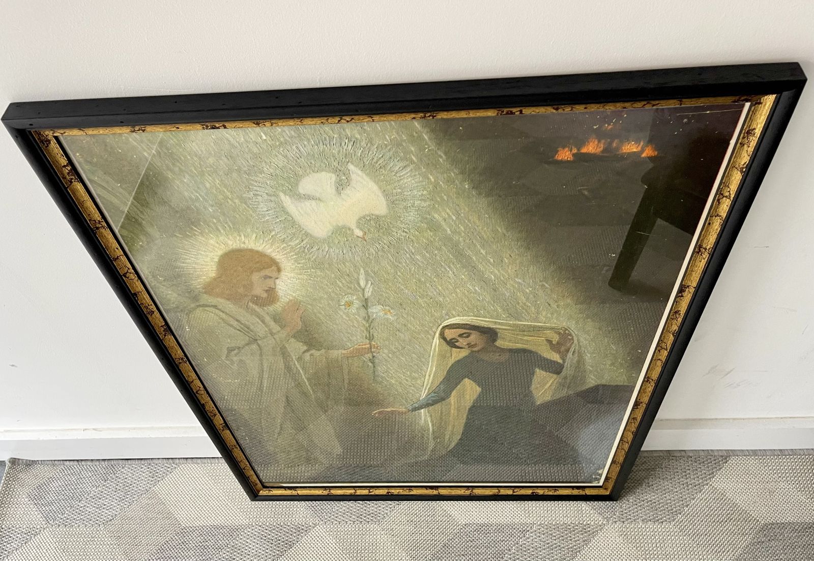 Vintage Framed Print Of The Annunciation photo for sale