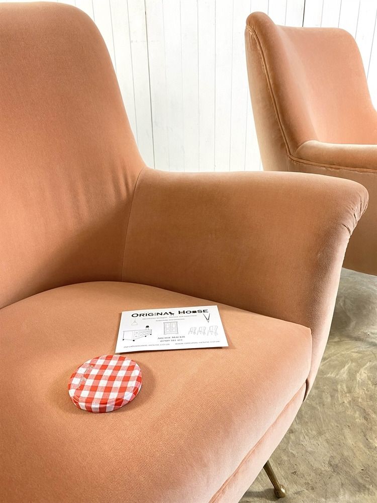 An Italian Velvet Armchair photo buy